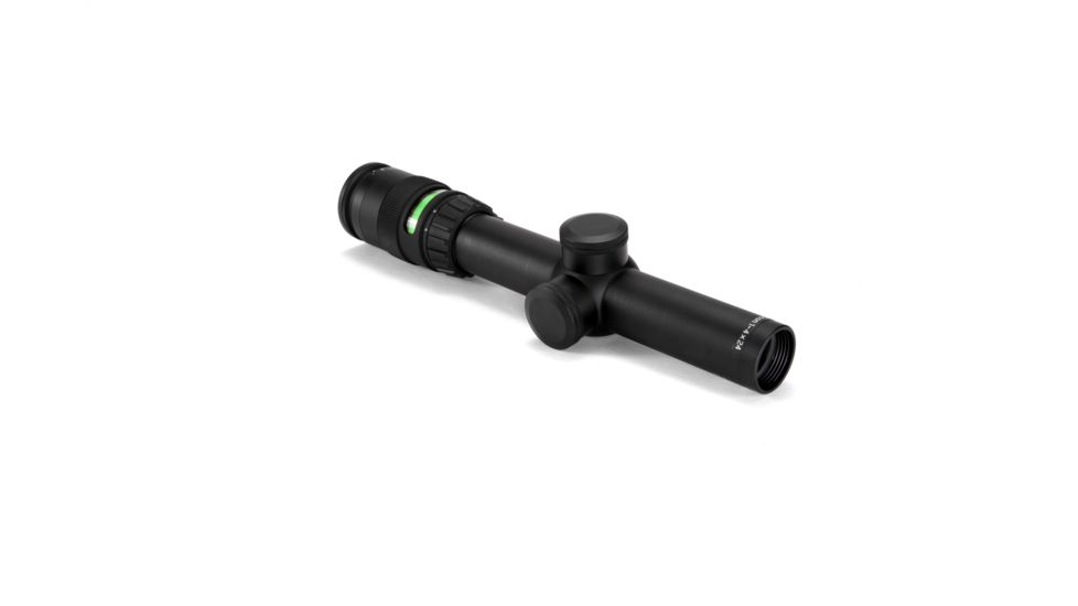 Trijicon AccuPoint TR-24 1-4x24mm Rifle Scope, 30 mm Tube, Second Focal Plane, Black, Green BAC Triangle Post Reticle, MOA Adjustment, 200057