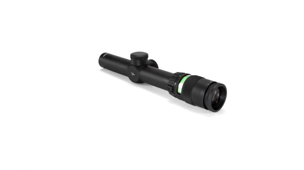 Trijicon AccuPoint TR-24 1-4x24mm Rifle Scope, 30 mm Tube, Second Focal Plane, Black, Green BAC Triangle Post Reticle, MOA Adjustment, 200057