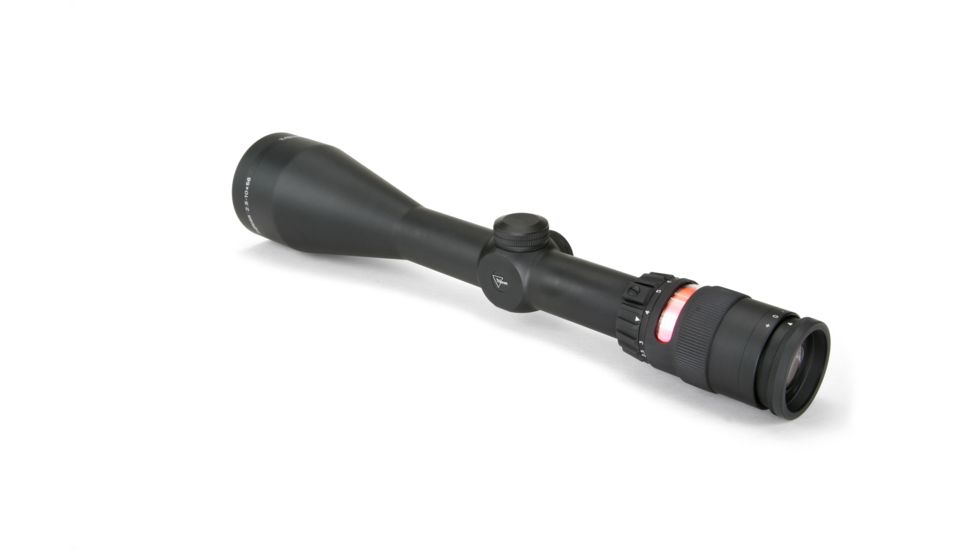 Trijicon AccuPoint TR-22 2.5-10x56mm Rifle Scope, 30 mm Tube, Second Focal Plane, Black, Red BAC Triangle Post Reticle, MOA Adjustment, 200035