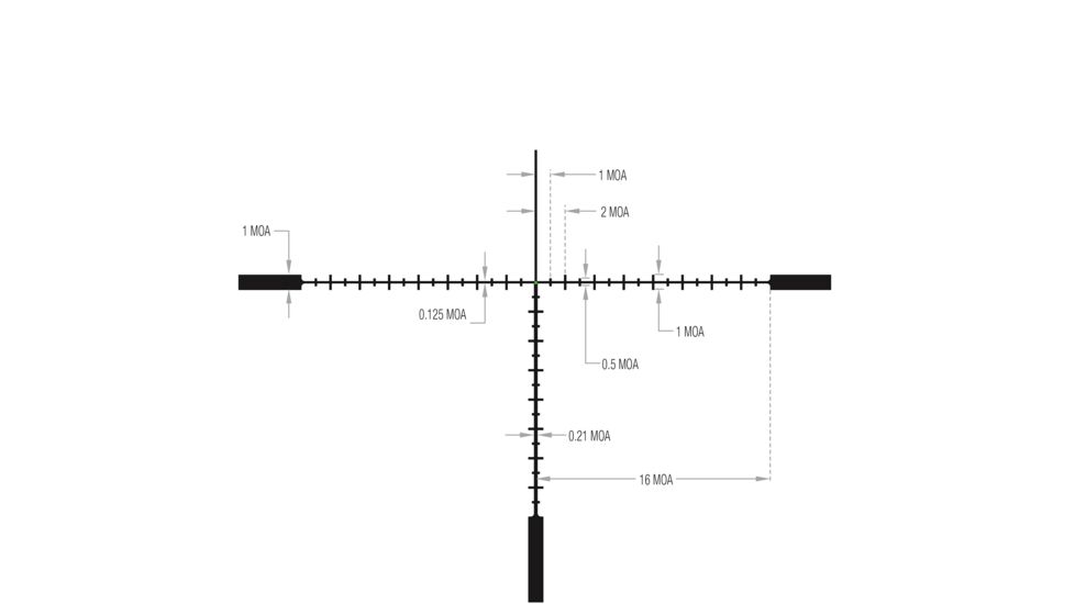 Trijicon AccuPoint TR-33 5-20x50mm Rifle Scope, 30 mm Tube, Second Focal Plane, Satin, Black, Green MOA Ranging Reticle w/ Dot, MOA Adjustment, 200151