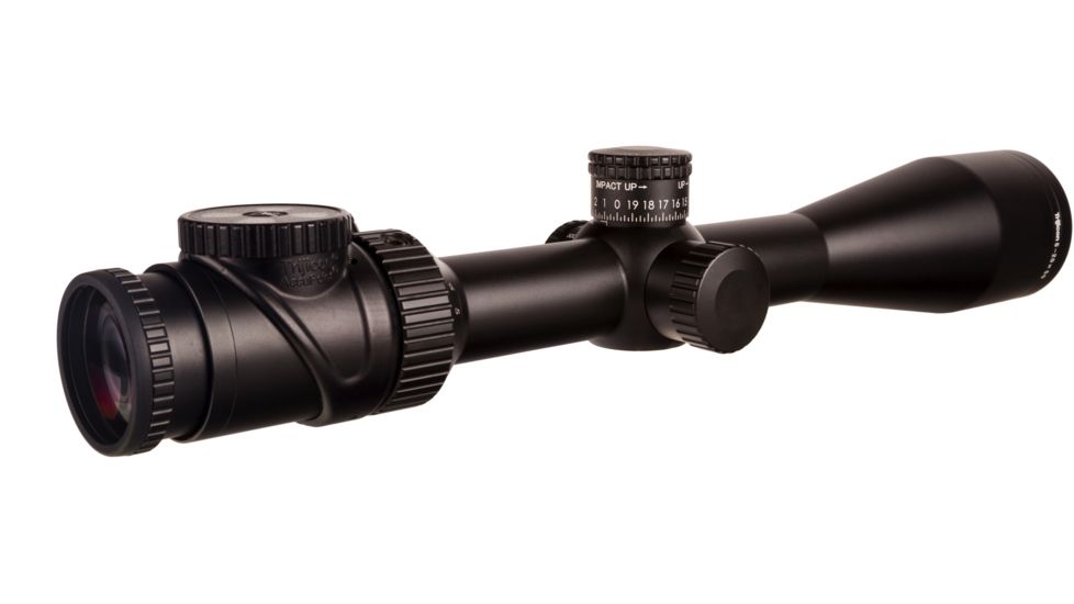 Trijicon AccuPoint TR-33 5-20x50mm Rifle Scope, 30 mm Tube, Second Focal Plane, Satin, Black, Green BAC Triangle Post Reticle, MOA Adjustment, 200154