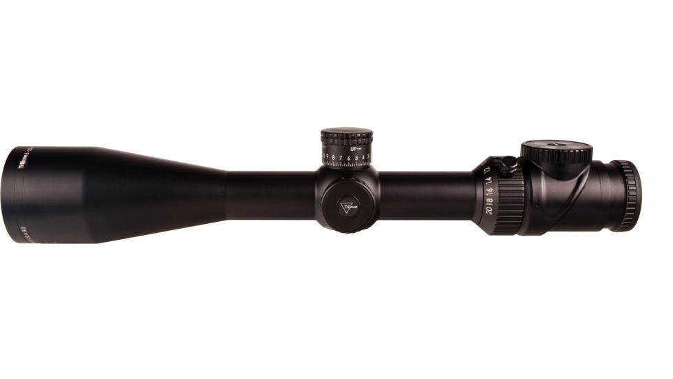 Trijicon AccuPoint TR-33 5-20x50mm Rifle Scope, 30 mm Tube, Second Focal Plane, Satin, Black, Green BAC Triangle Post Reticle, MOA Adjustment, 200154