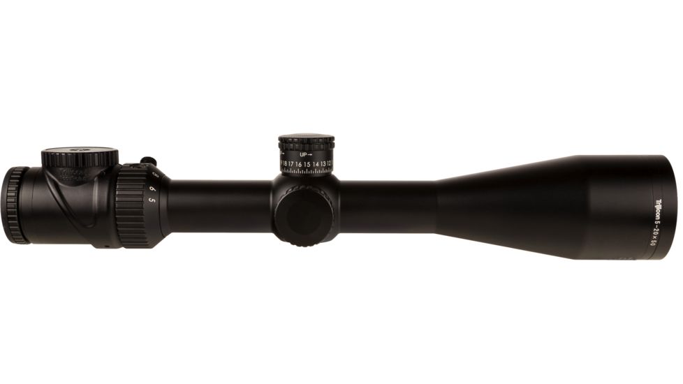 Trijicon AccuPoint TR-33 5-20x50mm Rifle Scope, 30 mm Tube, Second Focal Plane, Satin, Black, Green MOA Ranging Reticle w/ Dot, MOA Adjustment, 200151