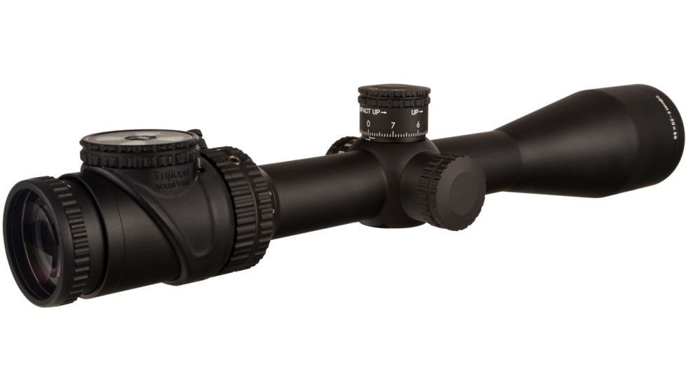 Trijicon AccuPoint TR-33 5-20x50mm Rifle Scope, 30 mm Tube, Second Focal Plane, Satin, Black, Green MRAD Ranging Reticle w/ Dot, Mil Rad Adjustment, 200149