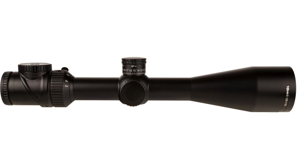 Trijicon AccuPoint TR-33 5-20x50mm Rifle Scope, 30 mm Tube, Second Focal Plane, Satin, Black, Green Standard Duplex Crosshair w/ Dot Reticle, MOA Adjustment, 200155
