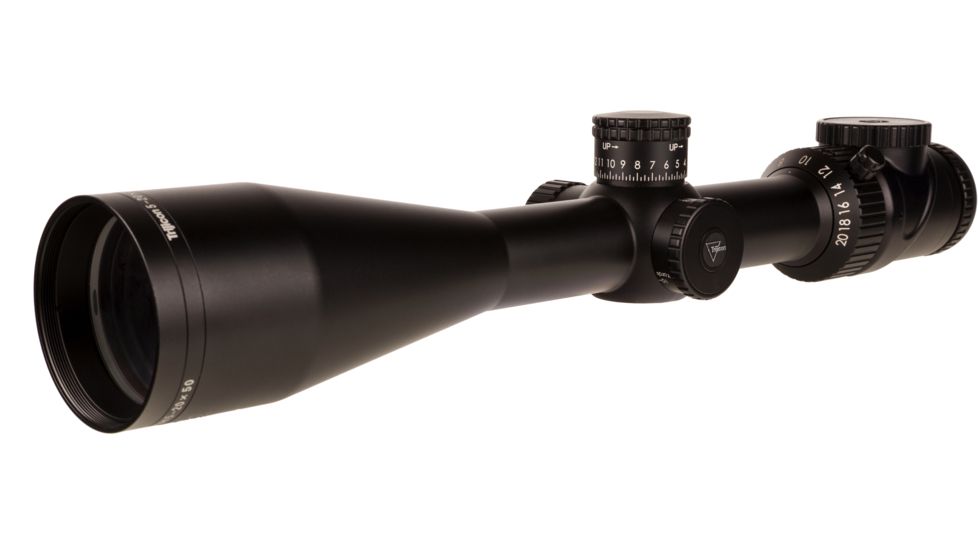 Trijicon AccuPoint TR-33 5-20x50mm Rifle Scope, 30 mm Tube, Second Focal Plane, Satin, Black, Green Standard Duplex Crosshair w/ Dot Reticle, MOA Adjustment, 200155