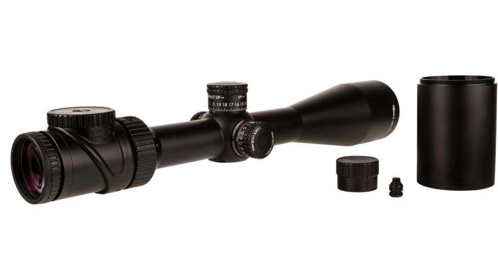 Trijicon AccuPoint TR-33 5-20x50mm Rifle Scope, 30 mm Tube, Second Focal Plane, Satin, Black, Green Standard Duplex Crosshair w/ Dot Reticle, MOA Adjustment, 200155