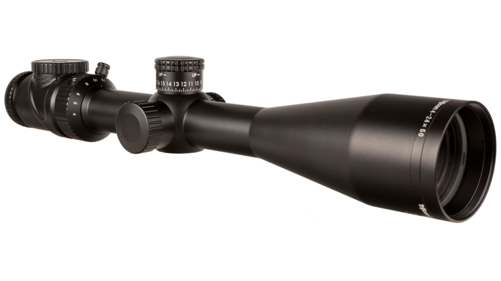 Trijicon AccuPoint TR-32 4-24x50mm Rifle Scope, 30 mm Tube, Second Focal Plane, Black, Green Standard Duplex Crosshair w/ Dot Reticle, MOA Adjustment, 200162