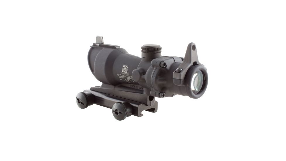 Trijicon ACOG 4x32 Scope, Center Illuminated Amber Crosshair .308 Ballistic Reticle, TA51 Mount, Backup Iron Sights and Dust Cover TA01NSN-308