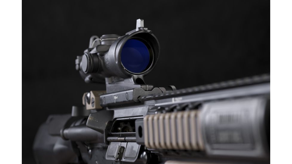 Trijicon ACOG 4x32 Red Dot Scope w/ Center Illuminated Amber Crosshair, .308 Ballistic Reticle, TA51 Mount, Backup Iron Sights &amp; Dust Cover TA01NSN-308