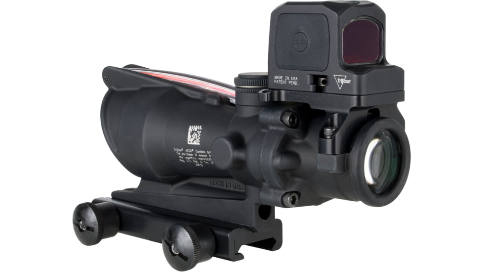 Trijicon ACOG/RCR, 4X32mm Dual Illuminated Red Chevron .223 Reticle, Thumbscrew Mount, LED 3.25 MOA Red Dot RCR, Matte Finish, Black, TA31-C-100813