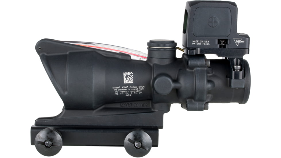 Trijicon ACOG/RCR, 4X32mm Dual Illuminated Red Chevron .223 Reticle, Thumbscrew Mount, LED 3.25 MOA Red Dot RCR, Matte Finish, Black, TA31-C-100813