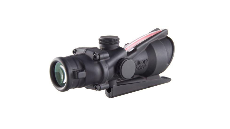 Trijicon ACOG 4x32 Scope w/Red Dual Illuminated Doughnut Reticle BAC-M16/AR15, Black TA31