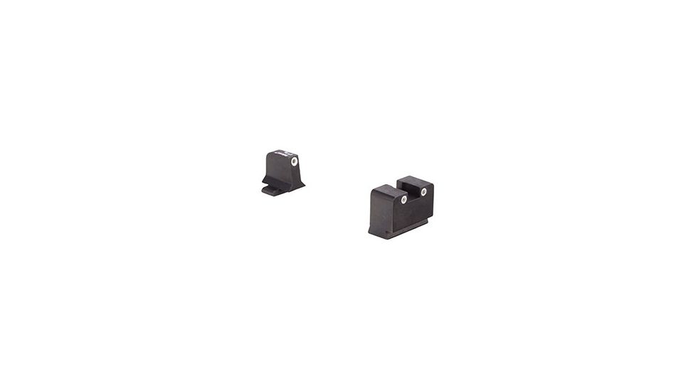 Trijicon Night Sight Suppressor Set w/White Front/White Rear &amp; Green Lamps for Sig Sauer 40/.45, 600914