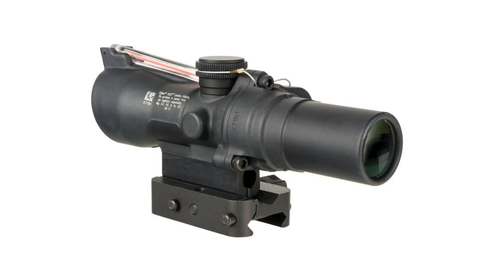 Trijicon Compact Dual Illuminated ACOG Scope, 1.5x24 mm, Red, 8 MOA Triangle Reticle, Matte Black, 400336