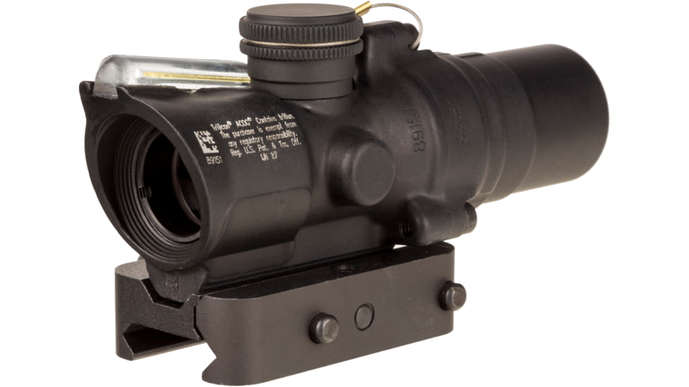 Trijicon Compact Dual Illuminated Low Height Q-LOC ACOG Scope, 1.5x16S, Amber, Circle Dot Reticle, Matte Black, 400332
