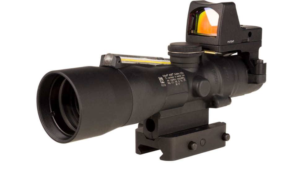 Trijicon Compact Dual Illuminated Q-LOC ACOG/RMR Scope, 3x30 mm, Amber, Horseshoe Dot Reticle, Matte Black, 400395