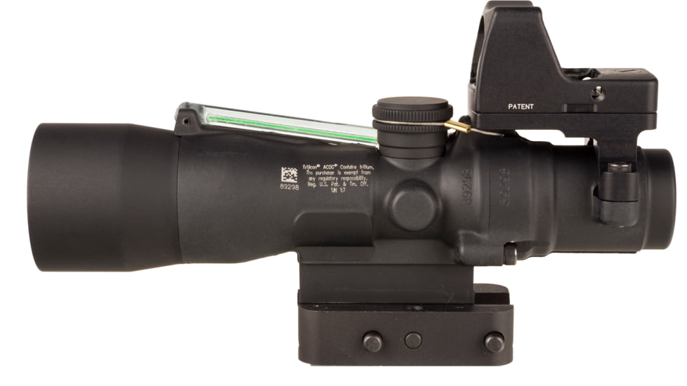 Trijicon Compact Dual Illuminated Q-LOC ACOG/RMR Scope, 3x30 mm, Green, Horseshoe Dot Reticle, Matte Black, 400394