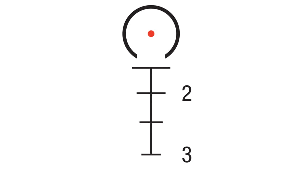 Trijicon Compact Dual Illuminated Q-LOC ACOG Scope, 1.5x16S, Red, 9mm Rapid Target RTR Reticle, Matte Black, 400389