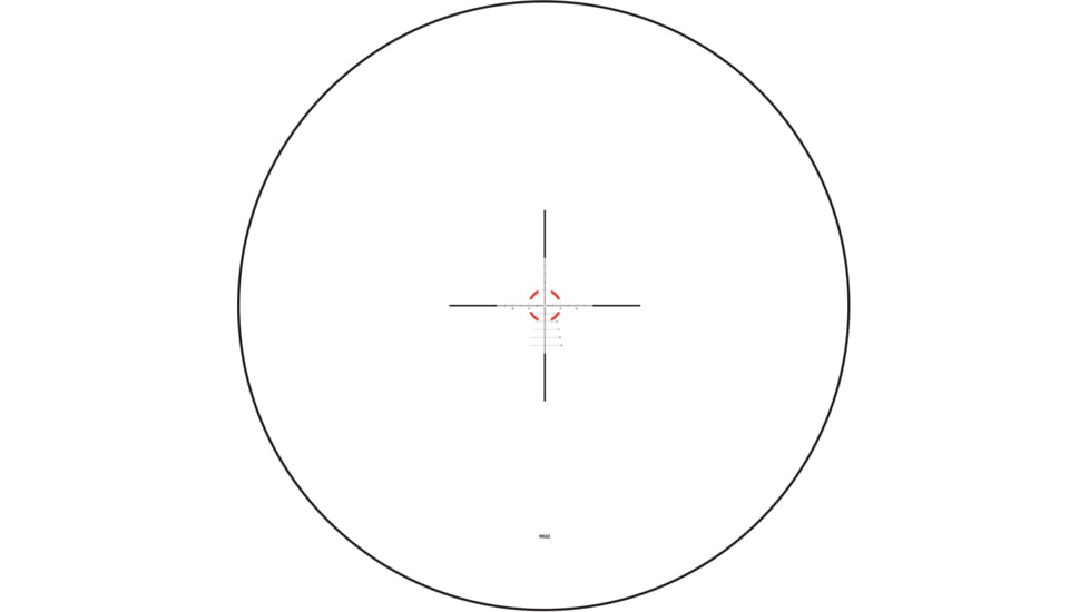 Trijicon Credo 1-10x28mm First Focal Plane 34mm Tube Riflescope w/Red/Green MRAD Segmented Circle Enhanced, Matte Finish, Exposed Elevation Adjuster w/Return to Zero Feature, Black, 2900050