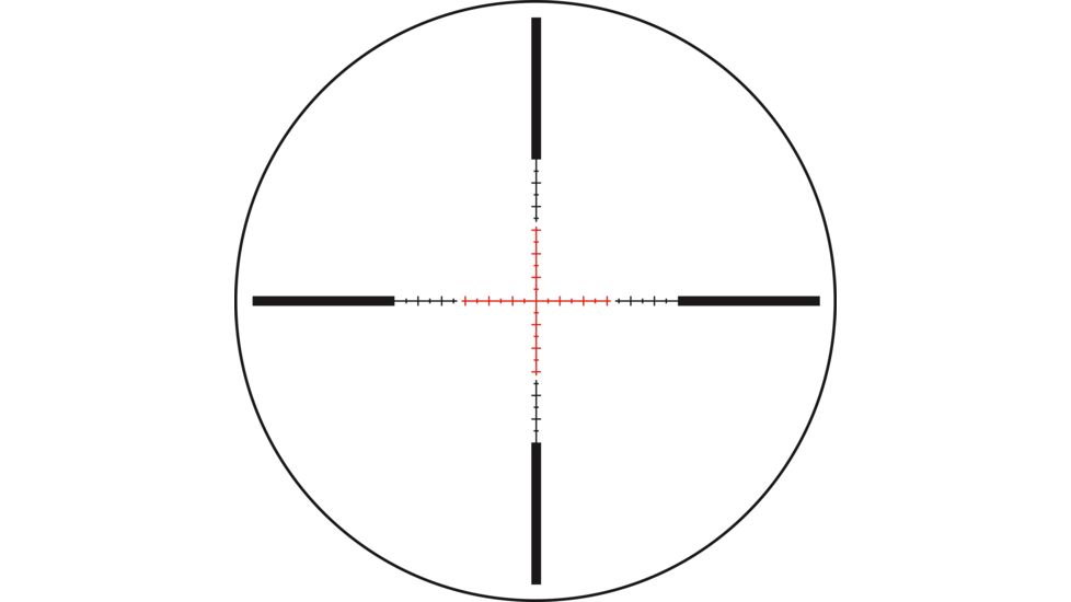 Trijicon Credo CR424 1-4x24mm Rifle Scope, 30 mm Tube, Second Focal Plane, Black, Red MRAD Ranging Reticle, Mil Rad Adjustment, 2900011