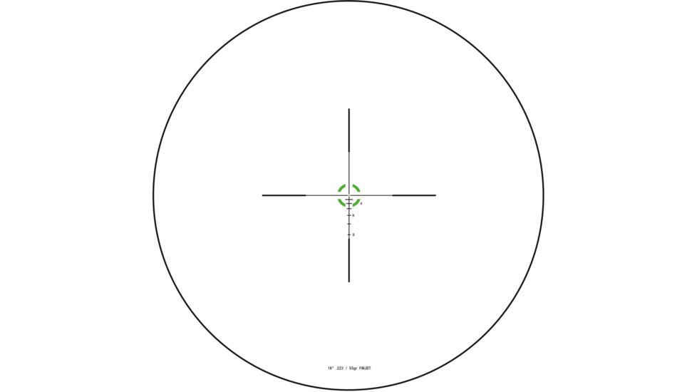 Trijicon Credo CR424 1-4x24mm Rifle Scope, 30 mm Tube, Second Focal Plane, Black, Green BDC Segmented Circle .223 / 55 Grain Reticle, MOA Adjustment, 2900014
