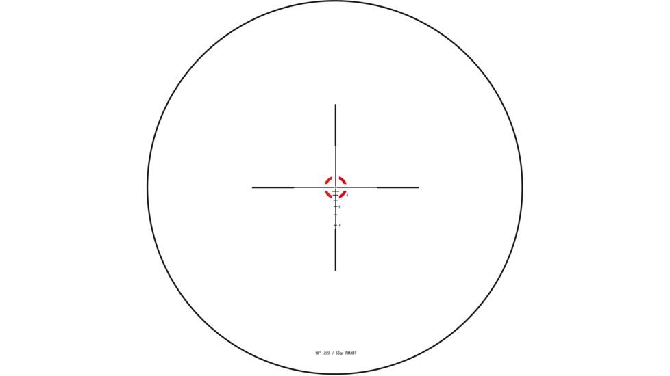 Trijicon Credo CR424 1-4x24mm Rifle Scope, 30 mm Tube, Second Focal Plane, Black, Red BDC Segmented Circle .223 / 55 Grain Reticle, MOA Adjustment, 2900013