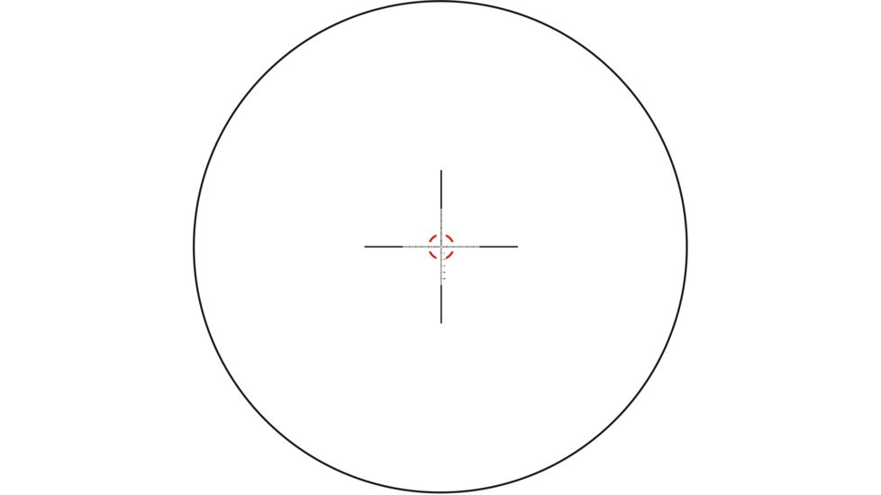 Trijicon Credo CR828 1-8x28mm Rifle Scope, 34 mm Tube, First Focal Plane, Black, Green/Red MRAD Segmented Circle Reticle, Mil Rad Adjustment, 2900032