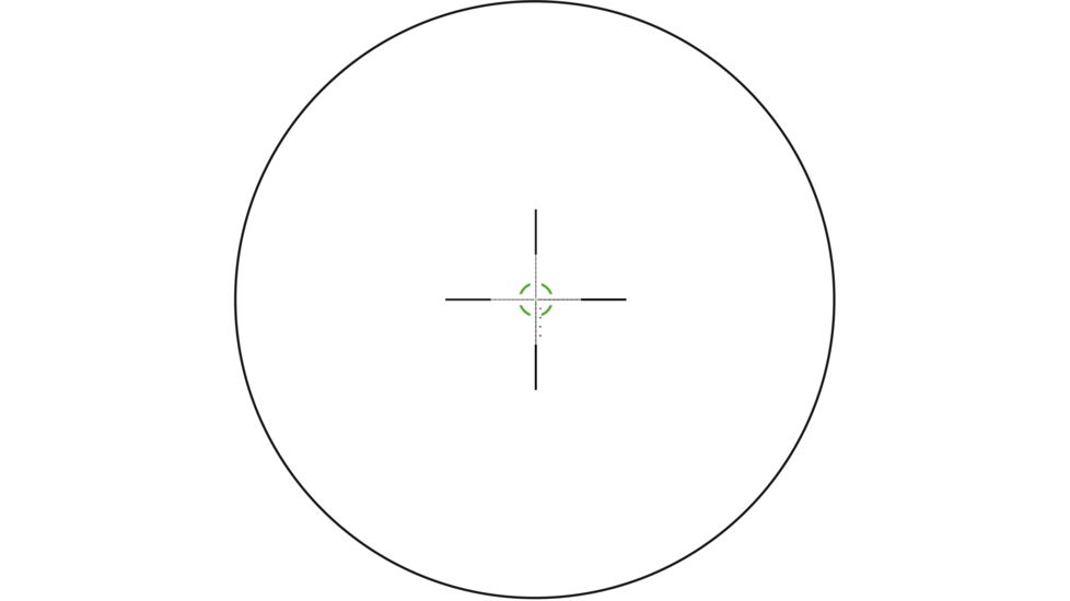 Trijicon Credo CR828 1-8x28mm Rifle Scope, 34 mm Tube, First Focal Plane, Black, Green/Red MRAD Segmented Circle Reticle, Mil Rad Adjustment, 2900032
