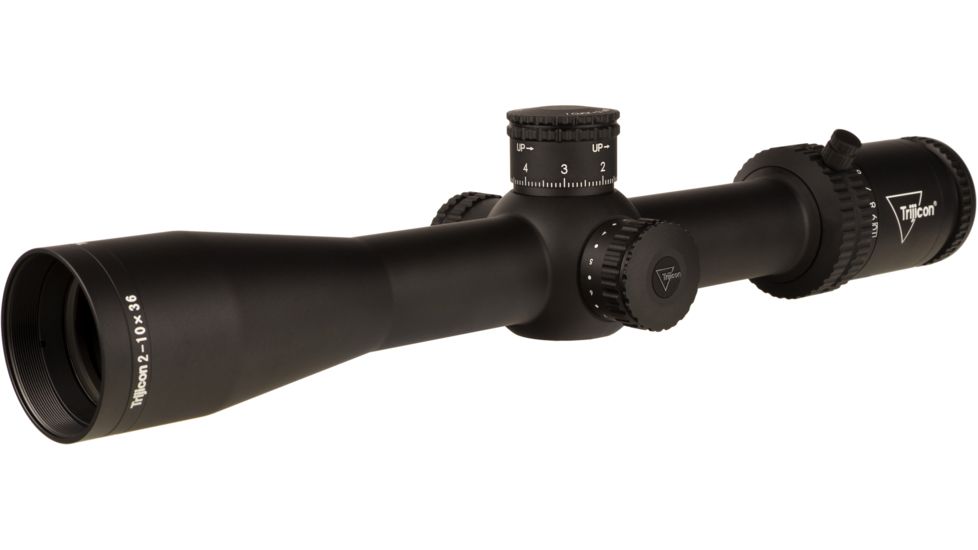 Trijicon Credo CR1036 2-10x36mm Rifle Scope, 30 mm Tube, First Focal Plane, Black, Red MRAD Precision Tree Reticle, Mil Rad Adjustment, 2900038