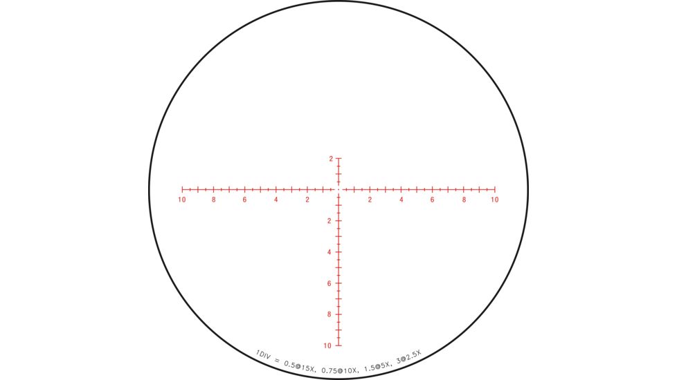 Trijicon Credo CR1556 Rifle Scope, 2.5-15x 56 mm Objective, 30 mm Tube, Second Focal Plane Illuminated Red MRAD Center Dot Reticle, Matte, Black, 2900036