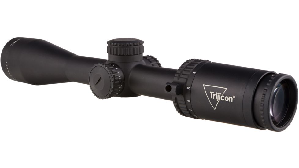 Trijicon Credo CR940 3-9x40mm Rifle Scope, 1 in Tube, Second Focal Plane, Black, Green Standard Duplex Crosshair Reticle, MOA Adjustment, 2900044