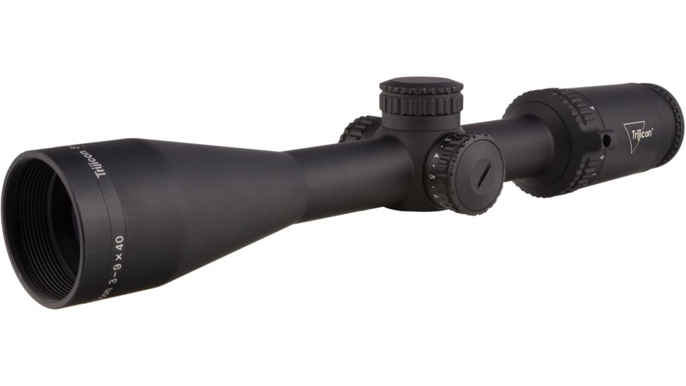 Trijicon Credo CR940 3-9x40mm Rifle Scope, 1 in Tube, Second Focal Plane, Black, Green Standard Duplex Crosshair Reticle, MOA Adjustment, 2900044