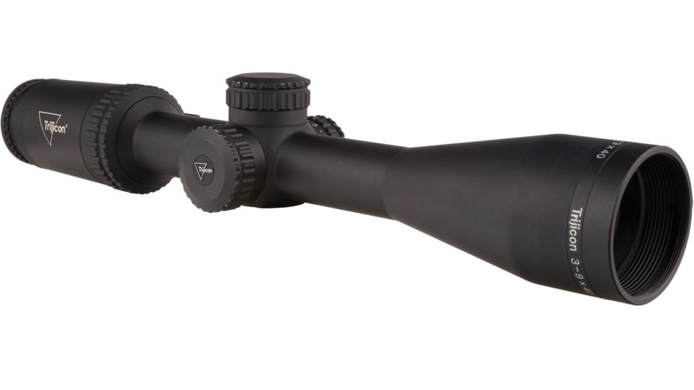 Trijicon Credo CR940 3-9x40mm Rifle Scope, 1 in Tube, Second Focal Plane, Black, Green Standard Duplex Crosshair Reticle, MOA Adjustment, 2900044