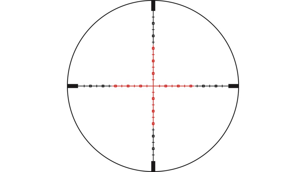Trijicon Credo CR940 3-9x40mm Rifle Scope, 1 in Tube, Second Focal Plane, Black, Red MIL-Square Crosshair Reticle, Mil Rad Adjustment, 2900041