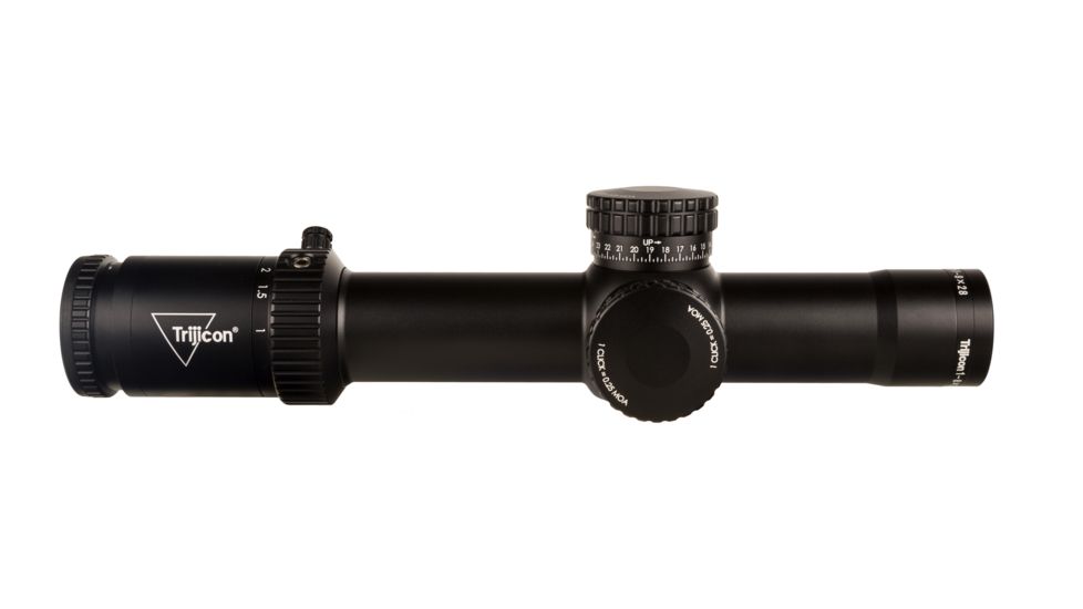 Trijicon Credo HX CRHX828 1-8x28mm Rifle Scope, 34 mm Tube, First Focal Plane, Black, Green/Red MOA Segmented Circle Reticle, MOA Adjustment, 2900031