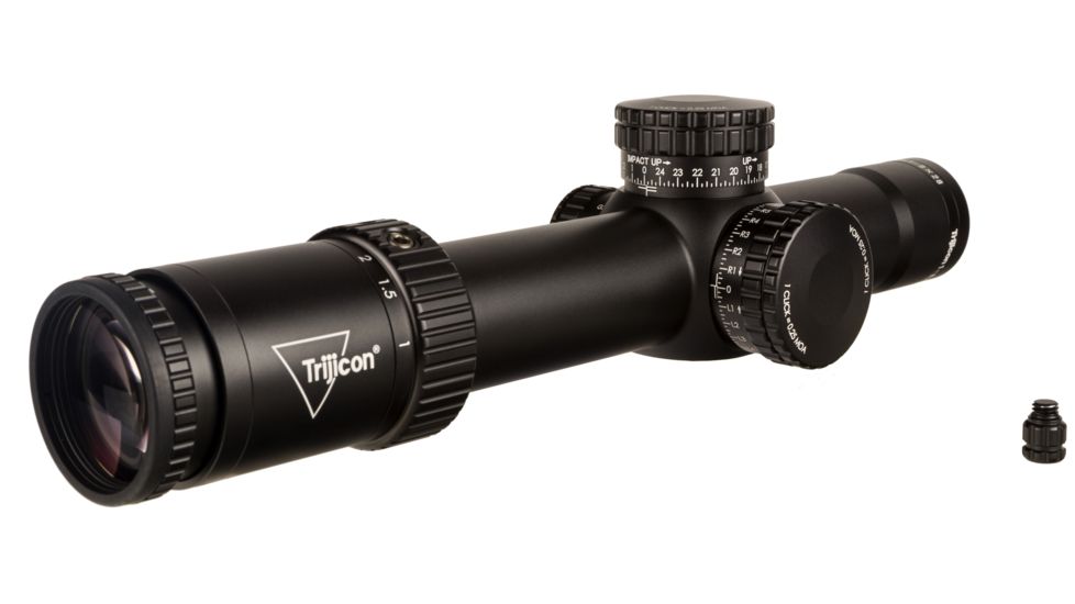 Trijicon Credo HX CRHX828 1-8x28mm Rifle Scope, 34 mm Tube, First Focal Plane, Black, Green/Red MOA Segmented Circle Reticle, MOA Adjustment, 2900031