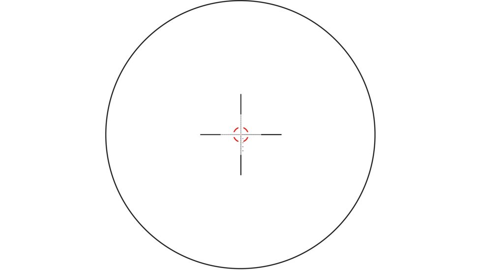 Trijicon Credo HX CRHX828 1-8x28mm Rifle Scope, 34 mm Tube, First Focal Plane, Black, Green/Red MOA Segmented Circle Reticle, MOA Adjustment, 2900031