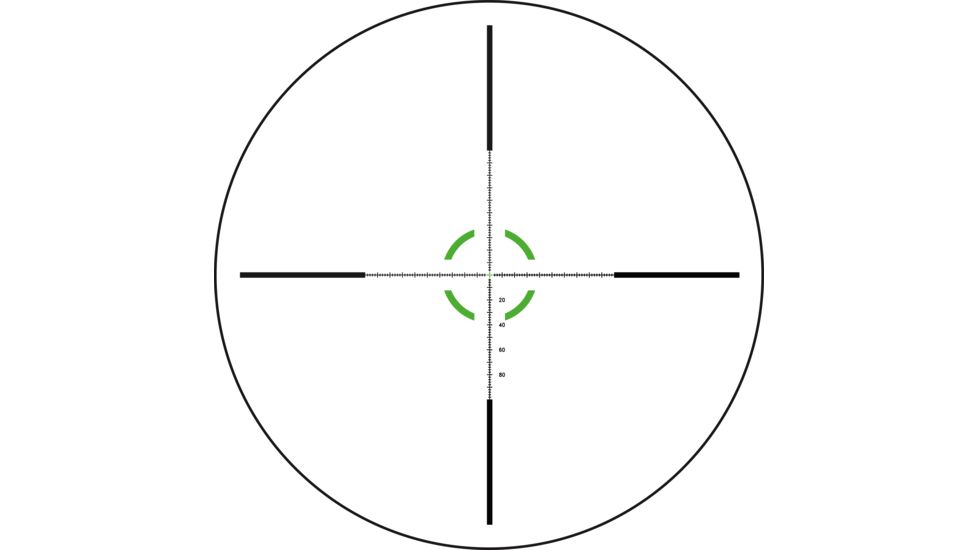 Trijicon Credo HX CRHX828 1-8x28mm Rifle Scope, 34 mm Tube, First Focal Plane, Black, Green/Red MOA Segmented Circle Reticle, MOA Adjustment, 2900031
