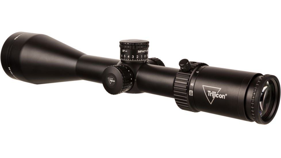 Trijicon Credo HX CRHX1056 2.5-10x56mm Rifle Scope, 30 mm Tube, Second Focal Plane, Black, Red MOA Precision Hunter Reticle, MOA Adjustment, 2900027