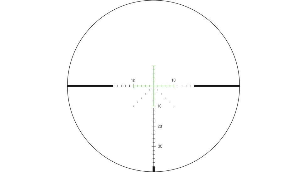 Trijicon Credo CR940 3-9x40mm Rifle Scope, 1 in Tube, Second Focal Plane, Black, Green MOA Precision Hunter Reticle, MOA Adjustment, 2900040