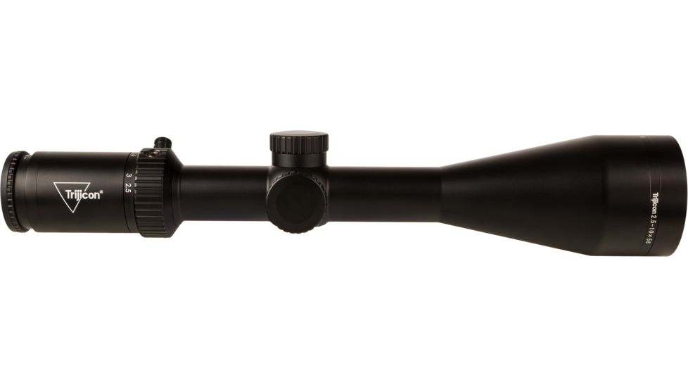 Trijicon Credo HX CRHX1056 2.5-10x56mm Rifle Scope, 30 mm Tube, Second Focal Plane, Black, Red Standard Duplex Crosshair Reticle, MOA Adjustment, 2900029