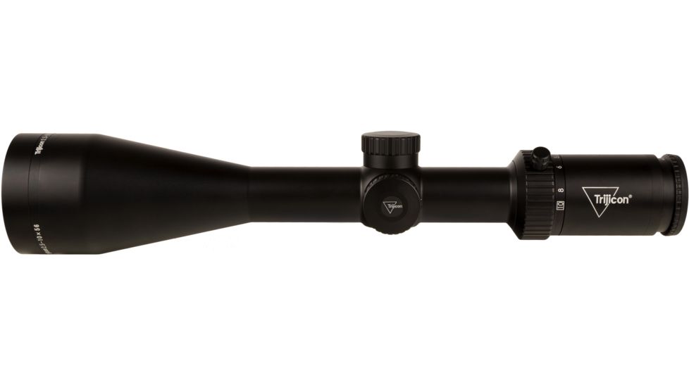 Trijicon Credo HX CRHX1056 2.5-10x56mm Rifle Scope, 30 mm Tube, Second Focal Plane, Black, Red Standard Duplex Crosshair Reticle, MOA Adjustment, 2900029