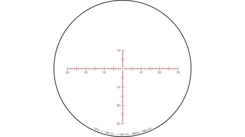 Trijicon Credo HX CRHX1542 2.5-15x42mm Rifle Scope, 30 mm Tube, Second Focal Plane, Black, Red MOA Center Dot Reticle, MOA Adjustment, 2900033