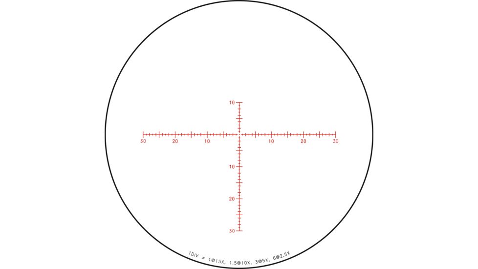 Trijicon Credo HX CRHX1556 2.5-15x56mm Rifle Scope, 30 mm Tube, Second Focal Plane, Black, Red MOA Center Dot Reticle, MOA Adjustment, 2900035