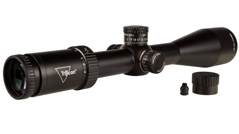 Trijicon Credo HX CRHX1650 4-16x50mm Rifle Scope, 30 mm Tube, Second Focal Plane, Black, Red MOA Center Dot Reticle, MOA Adjustment, 2900001