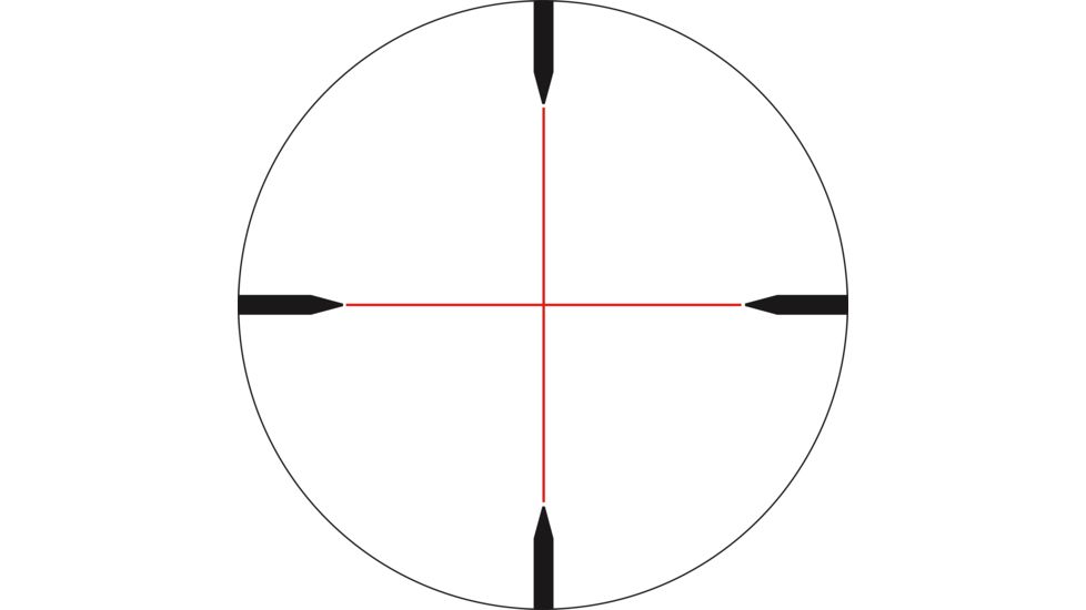 Trijicon Credo CR940 3-9x40mm Rifle Scope, 1 in Tube, Second Focal Plane, Black, Red Standard Duplex Crosshair Reticle, MOA Adjustment, 2900043