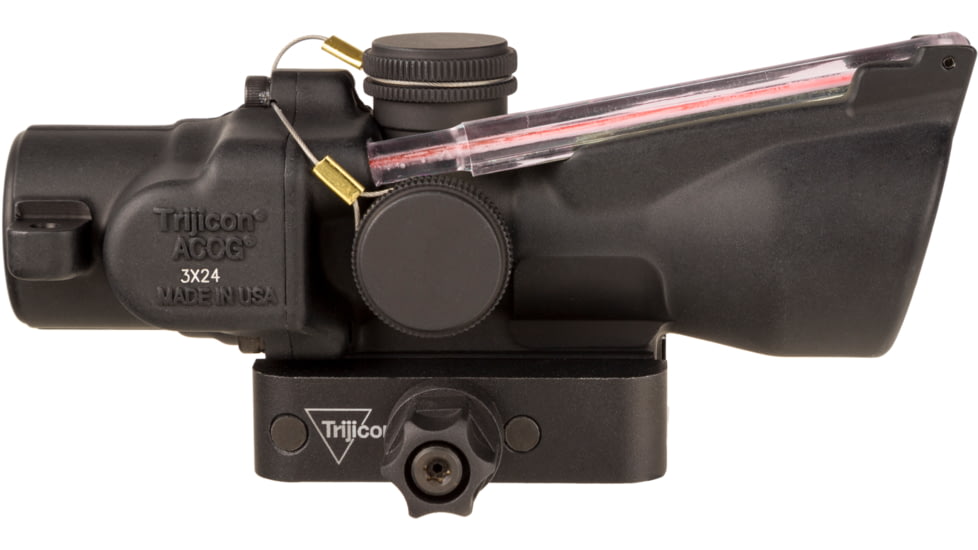 Trijicon Dual Illuminated Low Height Compact ACOG Scope, 3x24 mm, Red, 7.62x39/123gr. Crosshair Reticle, Matte Black, 400357