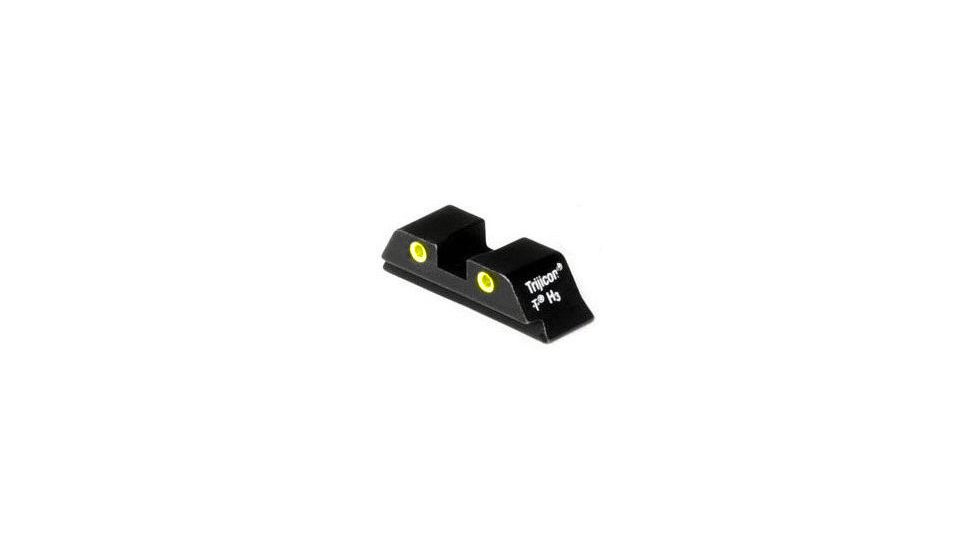 Trijicon Bright &amp; Tough For Glock Rear Sight With Yellow Lamps GL01RY