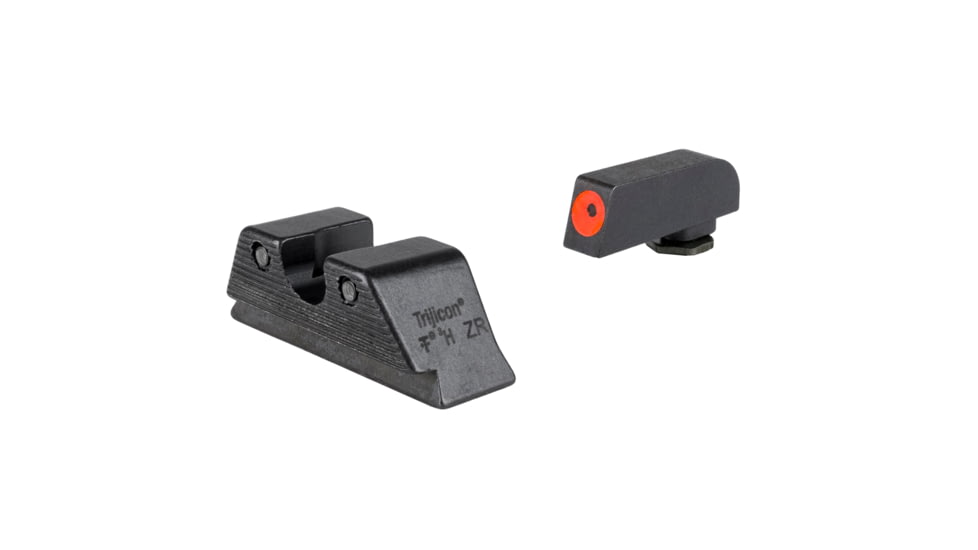 Trijicon HD Tritium Night Sights - Rear - Orange Front Outline - for GLOCK Models 20, 21, 29, 30, and 41 including S &amp; SF variants, Black, GL145-C-601166